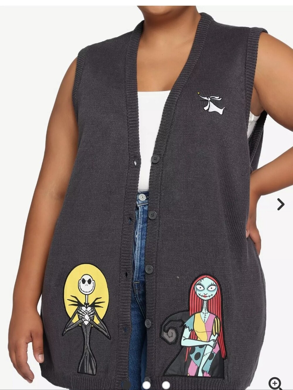 Disney Nightmare Before Christmas Sweater Vest